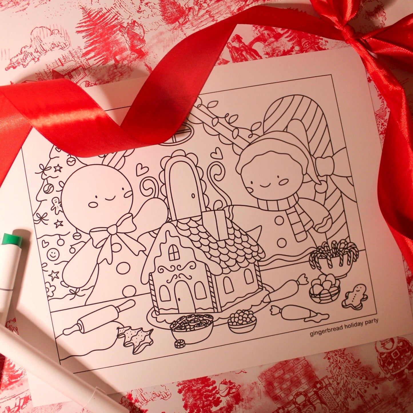 DIGITAL DOWNLOAD - HOLIDAY COLORING PAGE